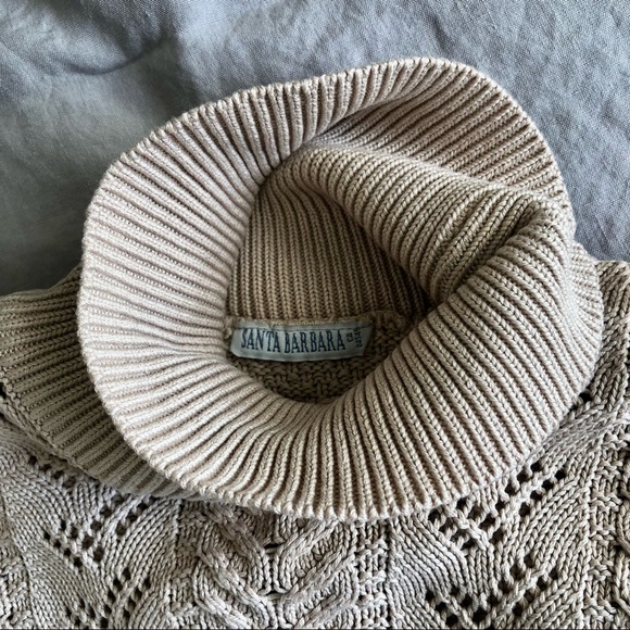 Vintage cotton knit Roll Neck sweater - Picture 6 of 11